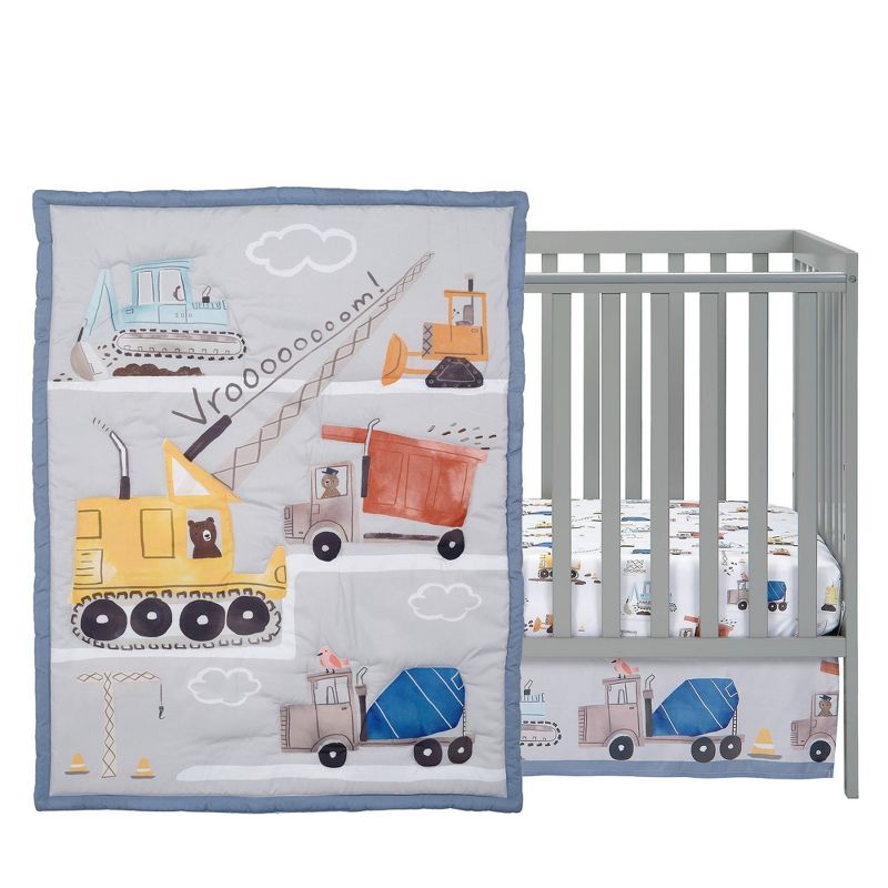Bedtime Originals Construction Zone 3-Piece Crib Bedding Set by Lambs &#38; Ivy, 2 of 9