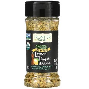 Frontier Co-op, Organic Lemon Pepper Seasoning, Salt Free , 2.5 oz - 1 of 2