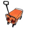 YONWAY Foldable Wagon Cart,Dual-Layer Design Beach Wagon,with All-Terrain Wheels for Camping Shopping Sports Gardening Fishing 225lbs Capacity - 4 of 4