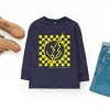 The Juniper Shop SmileyWorld Checkered Lightning Distressed Youth Long Sleeve Tee - 3 of 4
