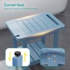 Sonkuki HIPS Waterproof Shower Benches for Inside with Shower Head Holder for Spa, Bath, Shaving Legs - 4 of 4