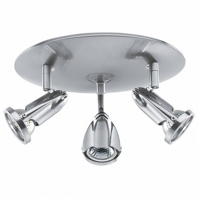Access Lighting Cobra 3 - Light Flush Mount in  Brushed Steel
