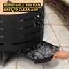26" Smokeless Fire Pit with Removable Ash Pan, Wood Burning Table with Fire Poker & Carrying Bag, Outdoor Fireplace for BBQ, Bonfire & Camping - 4 of 4