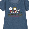 - Peanuts - Snoopy's Cocoa Christmas Graphic Short Sleeve Fleece Dress - 2 of 4