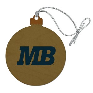 California State University Monterey Bay Secondary Logo Wood Christmas Tree Holiday Ornament - 1 of 4