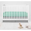 Bacati - Elephants Mint/Yellow/Gray 4 pc Crib Bedding Set with Diaper Caddy - 4 of 4