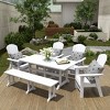WestinTrends 6 Piece Outdoor Patio Dining Table and Armchair Dining Bench Set - 2 of 2