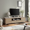 58"W/70"W Modern TV Stand Entertainment Center TV Cabinet with Drawer and Shelf, Natural Wood Wash-ModernLuxe - 2 of 4