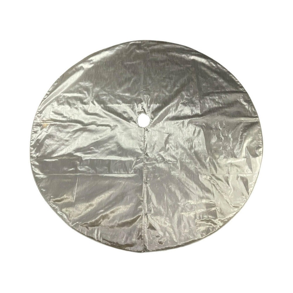 Vickerman 72" Silver Metallic Christmas Tree Skirt
