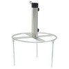 vidaXL Parasol Base with Ground Spikes for Ã˜1.5"/1.9" Silver Steel - 3 of 4