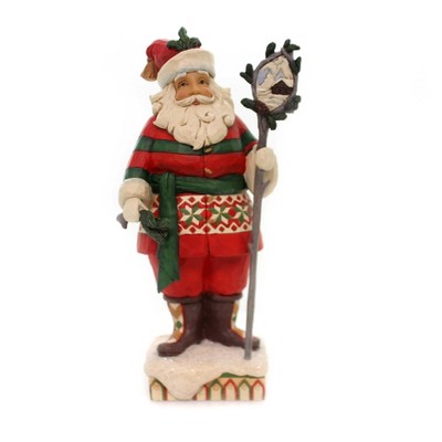 Jim Shore 10.25 In Wonder In The Wilderness Woodsy Santa Figurines