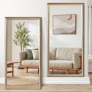 QingMoon 32 x 70 Inch Full-Length Mirror with Explosion-Proof Glass, Freestanding or Wall-Mounted for Bedrooms, Dressing Room and Living Room - 1 of 4