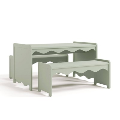 Storkcraft 3pc Casablanca Deluxe Montessori Kids' Table & Bench Set