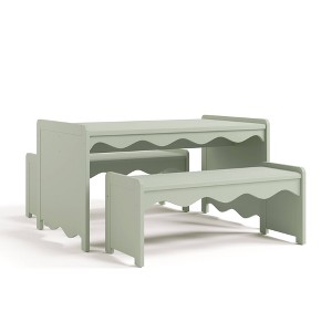 Storkcraft 3pc Casablanca Deluxe Montessori Kids' Table & Bench Set - 1 of 4