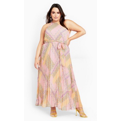 Women's Plus Size Regina Print Maxi Dress - | City Chic : Target