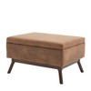 CAVINAS Storage Ottoman Bench, Mid-century Modern Square storage bench, Assembled, Suitable for living room, Entryway and Family Room - 4 of 4