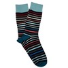 Teal Striped Socks (Men's Sizes Adult Large) from the Sock Panda - 3 of 3