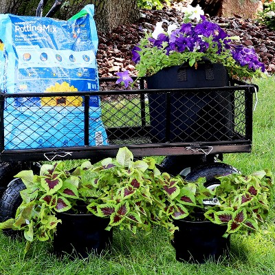10-Pack Black Nonwoven Polypropylene Garden Grow Bags with Handles