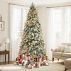 NicBex 7.5ft Prelit Snow Flocked Artificial Christmas Tree with 1200 Branch Tips and 400 LED Lights for Decorations, White - 3 of 4