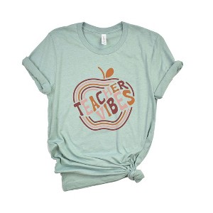 Simply Sage Market Women's Retro Teacher Vibes Short Sleeve Graphic Tee - 1 of 4