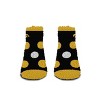 NCAA Iowa Hawkeyes Big Dot Fuzzy Sleep Soft Socks: Ankle Knit Polka Dot Design - 2 of 3