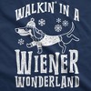 Dog Shirt Walkin In A Wiener Wonderland Tee Funny Christmas Puppy Shirt - Crazy Dog Dog Shirt - 2 of 4