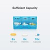 BUG HULL Weekly Pill Organizer 3X a Day, 7 Day Medicine Pill Organizer, 3 Times a Day, Travel Pill Case, Container for Vitamins, Supplements, Black - 2 of 4