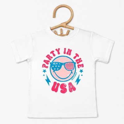The Juniper Shop SmileyWorld Party In The USA Toddler Short Sleeve Tee