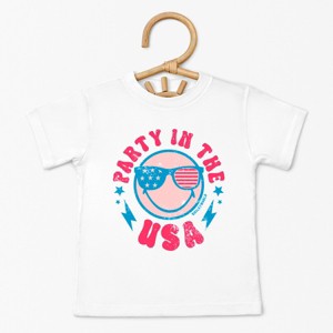The Juniper Shop SmileyWorld Party In The USA Toddler Short Sleeve Tee - 1 of 4