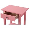 TIRAMISUBEST Beige Nightstand with Slim Profile, Space-Efficient Bedroom Organizer - 4 of 4