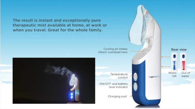 MyPurMist Free Ultrapure Steam Inhaler, 2 of 6, play video