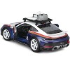 Porsche 911 Dakar #953 "Roughroads Porsche" Blue & White w/Stripes & Roof Rack "Race" Series 1/24 Die Cast Model Car by Bburago - 3 of 4