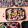 Okuna Outpost 8 Pack Plastic Nonslip Serving Tray for Cafeteria, School Lunch, Fast Food, Restaurant, Black, 12 x 16 In - image 3 of 4