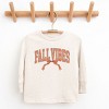 Varsity Fall Vibes Coquette - Youth Long Sleeve Graphic T-Shirt and Toddler Long Sleeve Graphic Tee - 2 of 3