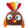 Joyfy Turkey Beanie Hat with Ear Flaps, Thanksgiving Halloween Costume Dress Up Hats, Turkey Hat Photograph Prop Party Favor Supplies for Kid - 2 of 4