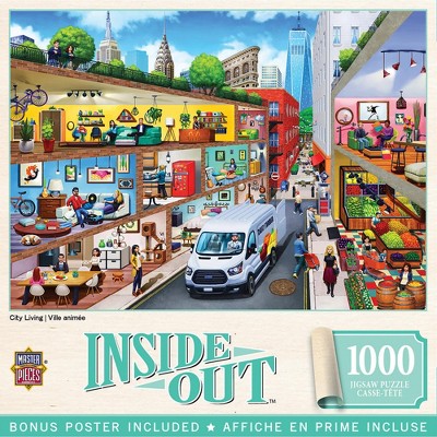 MasterPieces Inside Out City Living 1000 Piece Jigsaw Puzzle