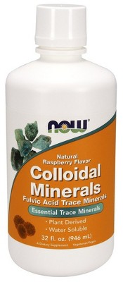 Colloidal Minerals-Raspberry by Now Foods  -  32 oz Liquid