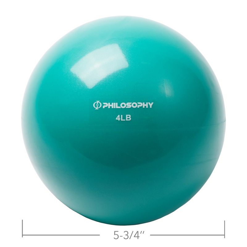 Philosophy Gym Toning Ball - Soft Weighted Mini Medicine Ball, 4 of 7