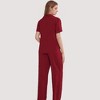 Anna-Kaci Lounge Women's 3-Piece Pajama Set with Bralette Top, Button Down Shirt, and Wide Leg Pants - 4 of 4