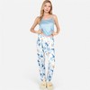 Anna-Kaci Women's Floral Print 3-Piece Pajama Set with Long Cardigan - 4 of 4