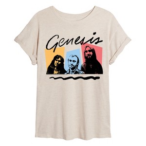Women's - Genesis - Color Pop Oversized Graphic T-Shirt - 1 of 4