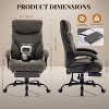 Ergonomic Office Gaming Chair - 350Lb Capacity, 90°-135° Recline, Adjustable Height & Lumbar Support, PU Leather, 360° Wheels - 2 of 4