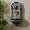 Teamson Home 32" 2-Tier Lion Head Stone Waterfall Fountain Natural Stone - 2 of 4