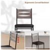 Nasitip Bar Stools Set, Faux Leather Bar Chair with Back, Counter Height Bar Stools with Footrest for Kitchen Island - 4 of 4