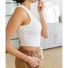 Women's Best Friends Cropped Tank - White Birch - 4 of 4