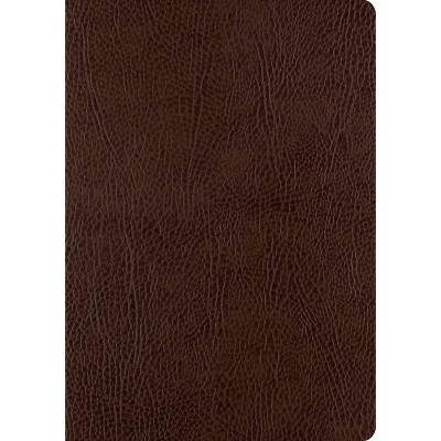 ESV Single Column Journaling Bible, Large Print (Mocha) - (Leather Bound)