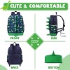 Dinosaur Toddler Backpacks, Cute Water Resistant Little Boys Girls Backpack Chest Strap for Kindergarten,Rucksack Schoolbag Bookbag for Kids Green - 4 of 4