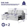 GDFStudio Sheila Multi-Functional 85.8" Fabric Convertible Sofa Bed with Storage - 3 of 4