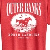 Women's - Instant Message - Outer Banks Running Horse Short Sleeve Graphic T-Shirt - 2 of 4