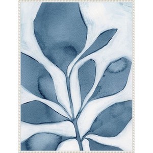 Amanti Art Blue Weed I by Grace Popp Framed Canvas Wall Art - 1 of 4